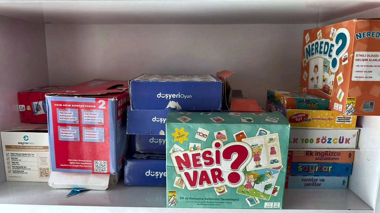 Rafta "Nesi var?" ve diğer dil gelişim oyunları