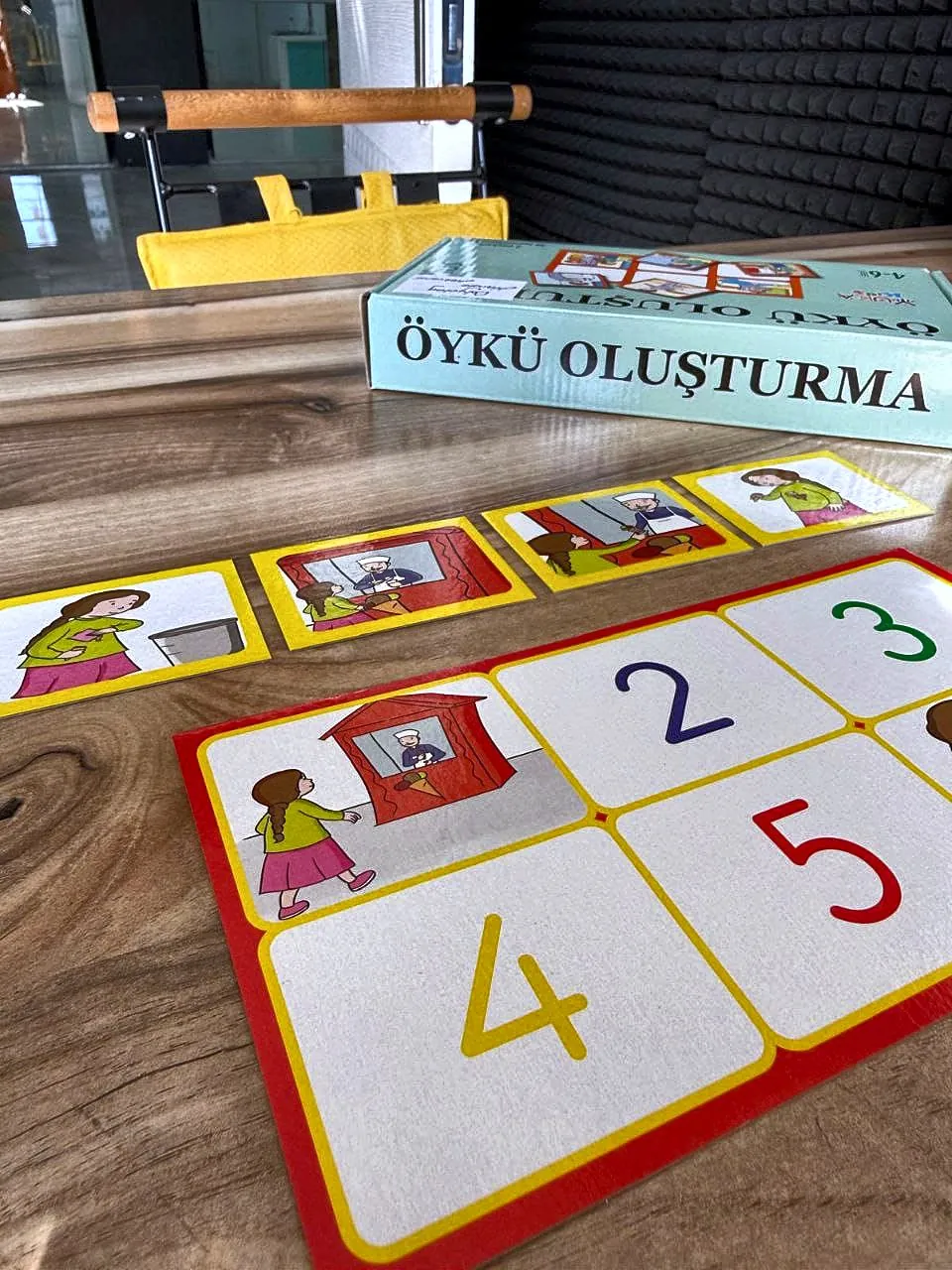 Sıralı resimlerle öykü oluşturma kartları